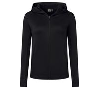 HAKRO Regular Fit Damen Kapuzenjacke schwarz, Einfarbig