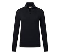 HAKRO Regular Fit Damen Longsleeve schwarz, Einfarbig