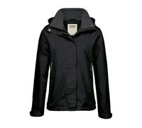 HAKRO Regular Fit Damen Regenjacke schwarz, Einfarbig
