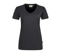 HAKRO Regular Fit Damen T-Shirt karbongrau, Einfarbig