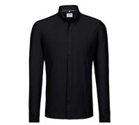 HAKRO Regular Fit Hemd schwarz, Einfarbig