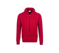 HAKRO Sweatjacke Premium #606 Gr. XL rot
