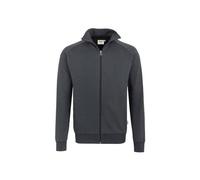 HAKRO Sweatjacke College 606, anthrazit, Größe S (Outdoorkleidung & Freizeitkleidung)