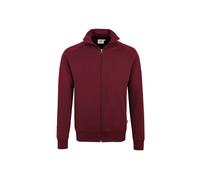 HAKRO Sweatjacke College 606, weinrot, Größe L (Outdoorkleidung & Freizeitkleidung)