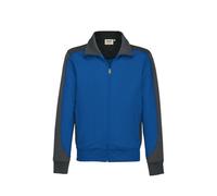 HAKRO Sweatjacke Contrast Mikralinar® 477, royalblau/anthrazit, Größe 6XL (Outdoorkleidung & Freizeitkleidung)