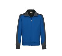 HAKRO 477 Comfort Fit Sweatjacke royal/anthrazit, Zweifarbig