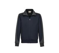 Hakro No. 0477 Sweatjacke Contrast MIKRALINAR® tinte/anthrazit - 2XL