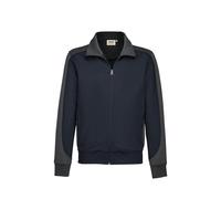 HAKRO Sweatjacke Contrast MIKRALINAR® tinte/anthrazit L 1 Stück