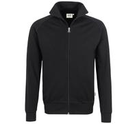 HAKRO Sweatjacke College 606, schwarz, Größe 5XL (Outdoorkleidung & Freizeitkleidung)