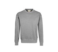 HAKRO 475 Comfort Fit Sweatshirt Rundhals grau, Meliert