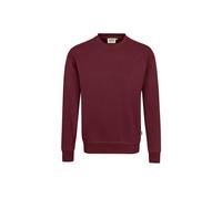 HAKRO 475 Comfort Fit Sweatshirt Rundhals weinrot, Einfarbig