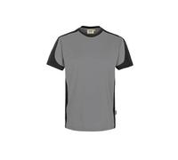 HAKRO T-Shirt Contrast MIKRALINAR® titan/anthrazit, M