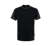 Hakro T-Shirt-Contrast Performance - schwarz 2XL