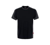 Hakro T-Shirt Contrast Performance, schwarz, Unisex-Größe: M