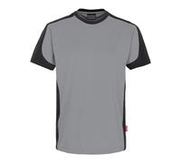 HAKRO T-Shirt Contrast MIKRALINAR® titan/anthrazit, M
