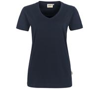 Hakro Damen V-Shirt Mikralinar® - Tinte , XL (EU)