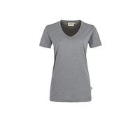 Hakro Women-V-Shirt Performance - grau-meliert S