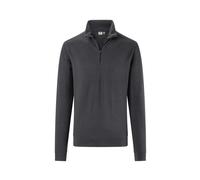 HAKRO Regular Fit Longsleeve karbongrau, Einfarbig