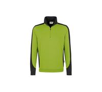 HAKRO 476 Comfort Fit Troyer kiwi/anthrazit, Zweifarbig