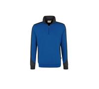 HAKRO Zip-Sweatshirt Contrast Mikralinar® 476, royalblau/anthrazit, Größe XL (Outdoorkleidung & Freizeitkleidung)