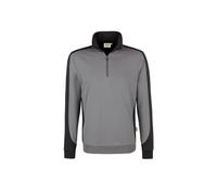 HAKRO Zip-Sweatshirt Contrast MIKRALINAR® titan/anthrazit, S - 47 - titan/anthrazit | S