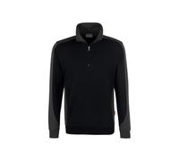 HAKRO 476 Comfort Fit Troyer schwarz/anthrazit, Zweifarbig