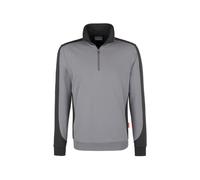 Hakro No. 0476 Zip-Sweatshirt Contrast MIKRALINAR® titan/anthrazit - XL
