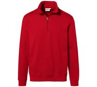 HAKRO Zip Sweatshirt Premium #451 Gr. L rot