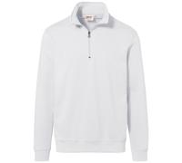 HAKRO Zip Sweatshirt Premium #451 Gr. L weiß