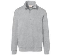 HAKRO Zip Sweatshirt Premium #451 Gr. S ash meliert
