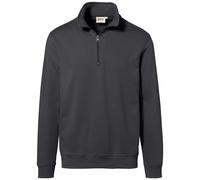 HAKRO Zip Sweatshirt Premium #451 Gr. XL karbongrau