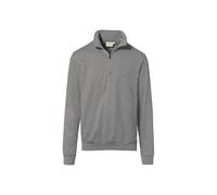 HAKRO 451 Comfort Fit Troyer grau, Meliert