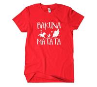 Hakuna Matata T-Shirt M2, Farbe: Rot, Größe: XXL