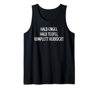 Halb Engel Halb Teufel Komplett Verrückt Lustiges Tank Top