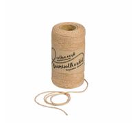 Halbach Baumwollkordel für Makramee 1mm 220m 80g Cappuccino