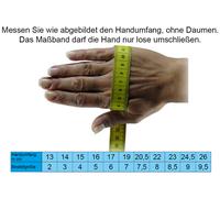 Halbfinger Handschuh mit Norweger Muster Thinsulate für Herren schwarz mit grau, L/XL
