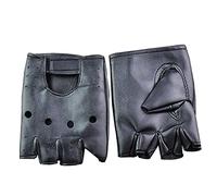 Halbfingerhandschuhe - 1 Paar Fingerlose Lederhandschuhe | Street Dance Punk-Handschuhe, Halbfinger-Handschuhe, Unisex Pu Solid Female Half Finger Driving Damen Herren Fashion Transport Motor