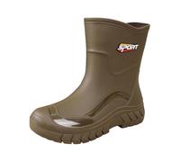 Halbhohe Regenstiefel mit Dicker Sohle, Kurze Slipper für den Außenbereich (Green, 41)