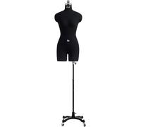 Halbkörper Mannequin Torso Kleid Form zum Nähen, verstellbares weibliches Display Modell mit Ständer, tragbare Schneiderpuppe für Kleidungsdesign und Einzelhandel Display