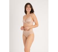 Halbschalen-BH PASSIONATA "BIANCA", Damen, Gr. 90, Cup D, dune, Obermaterial: 79% Polyamid, 21% Elasthan, BHs, mit Bügel, leicht, Cups mit Mesh (40838339-90) dune