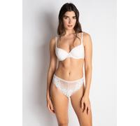 Halbschalen-BH PASSIONATA "NINA", Damen, Gr. 90, Cup C, talc, Obermaterial: 90% Polyamid, 10% Elasthan, BHs Halbschalen-BH, mit Spitzendetails (81578713-90)