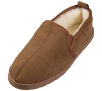 Halbschuh aus feinstem Merino Lammfell in 2 Farben 46, Haselnuss