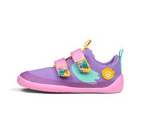 AFFENZAHN Kinder Sneaker Barfußschuhe COTTON LUCKY Kreativ Tukan lila | 24