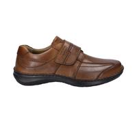 Josef Seibel Herren Kletthalbschuhe New Anvers 02,Weite K (Extra weit),Wechselfußbett,Freizeitschuhe,Klettverschluss,Cognac,47 EU