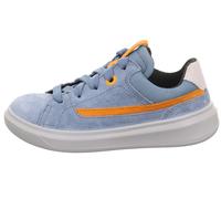 Halbschuh Leder \ COSMO BLAU/ORANGE - Gr. - 35