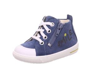 Halbschuh Leder \ MOPPY BLAU/WEISS - Gr. - 26