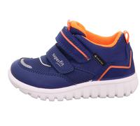 Halbschuh Leder \ SPORT7 MINI BLAU/ORANGE - Gr. - 29