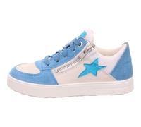 Halbschuh Leder \ STELLA HELLBLAU/WEIß - Gr. - 34