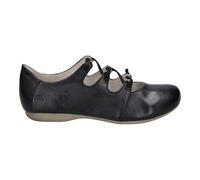 Riemchenballerina JOSEF SEIBEL "Fiona 04", Damen, Gr. 41, schwarz, Leder, Schuhe Riemchenballerina, Slipper, Sandale, Komfortschuh mit raffiniertem Gummizug (48863142-41) schwarz