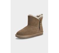 Halbstiefel mit Lammfell-Futter braun 37